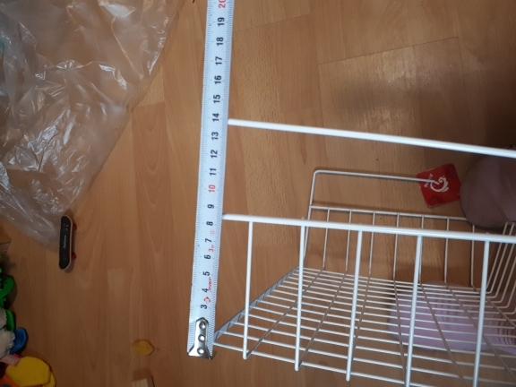 Фотография покупателя товара Корзина сетчатая навесная на полку Доляна, 40×25,5×14 см, цвет белый - Фото 29