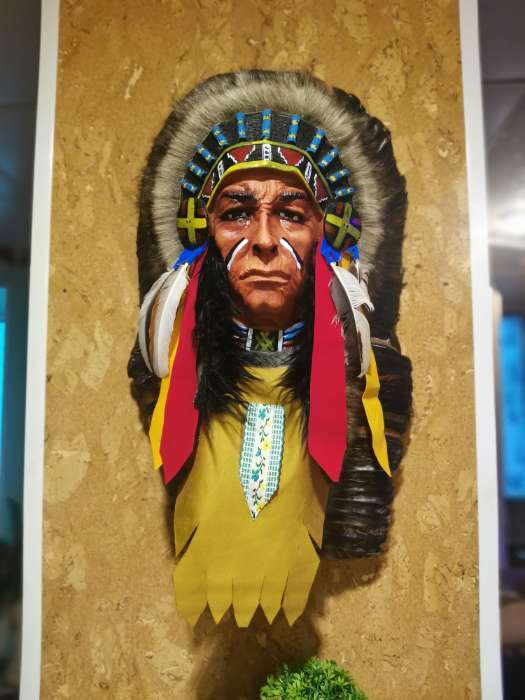 Фотография покупателя товара Панно «Индеец Лиуону», 40×15×60 см, МИКС - Фото 1