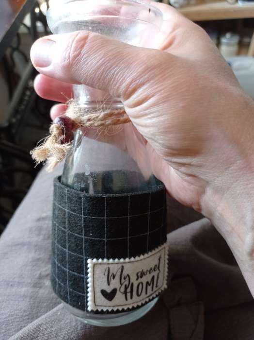 Фотография покупателя товара Декоративная лента на кружку "Sweet home" 22 х 7 см, 100% п/э, фетр