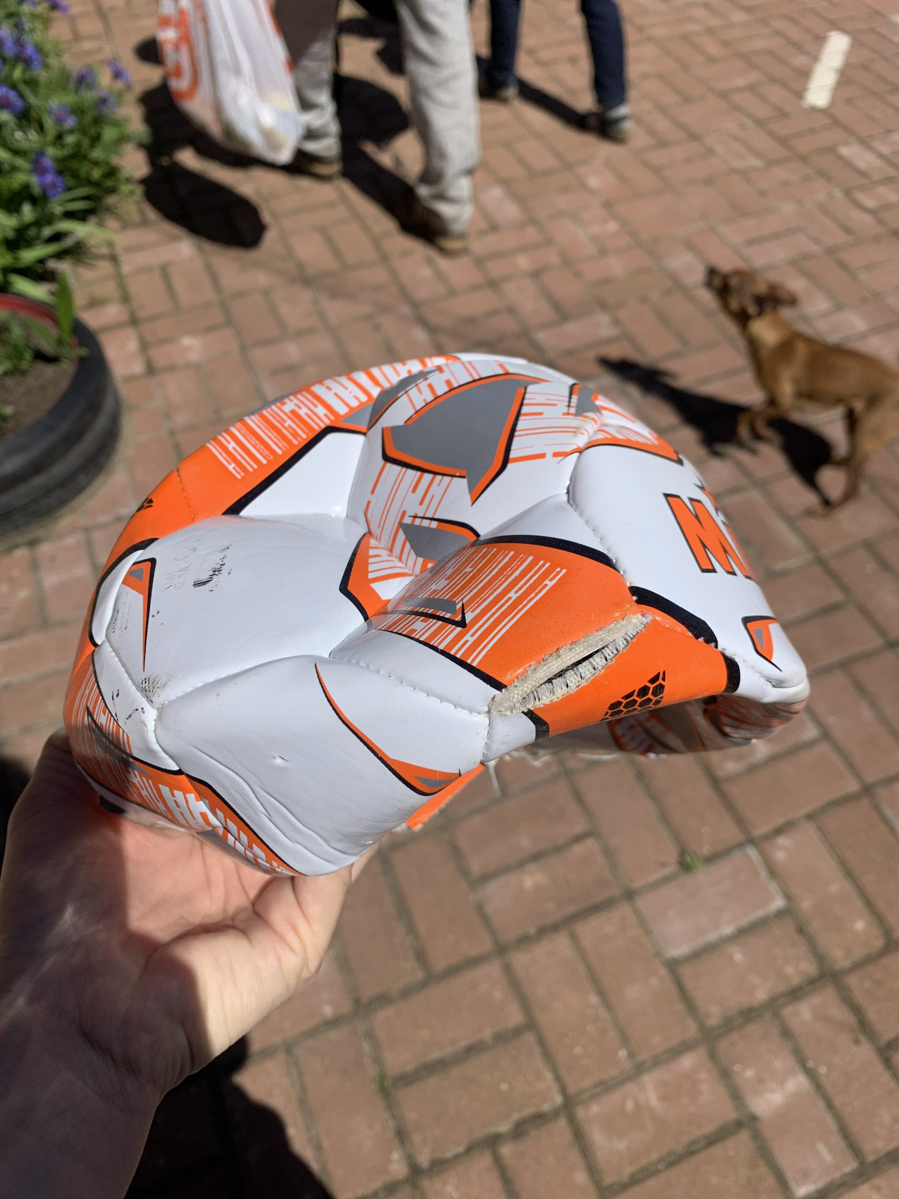 Фотография покупателя товара Мяч футбольный MINSA, TPU, машинная сшивка, 32 панели, р. 5 - Фото 3