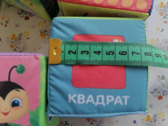 Фотография покупателя товара Мягкие кубики «Алфавит», 6 шт., 8×8 см - Фото 3