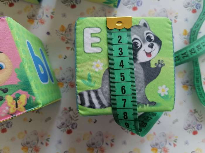 Фотография покупателя товара Мягкие кубики «Алфавит», 6 шт., 8×8 см - Фото 4