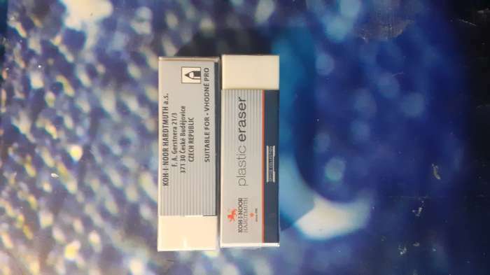 Фотография покупателя товара Ластик Koh-I-Noor синтетика PLASTIC 4770 60 х 18 х 12 мм, белый, индивидуальная упаковка