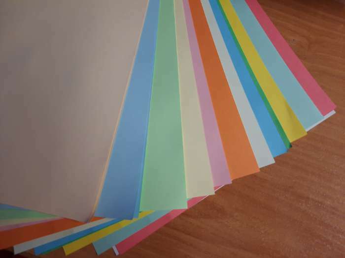 Фотография покупателя товара Бумага цветная А4, 24 листа, 12 цветов "Для офисной техники", 80 г/м²