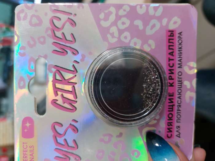 Фотография покупателя товара Мелкие кристаллы для декора ногтей Yes, girl, yes! - Фото 2