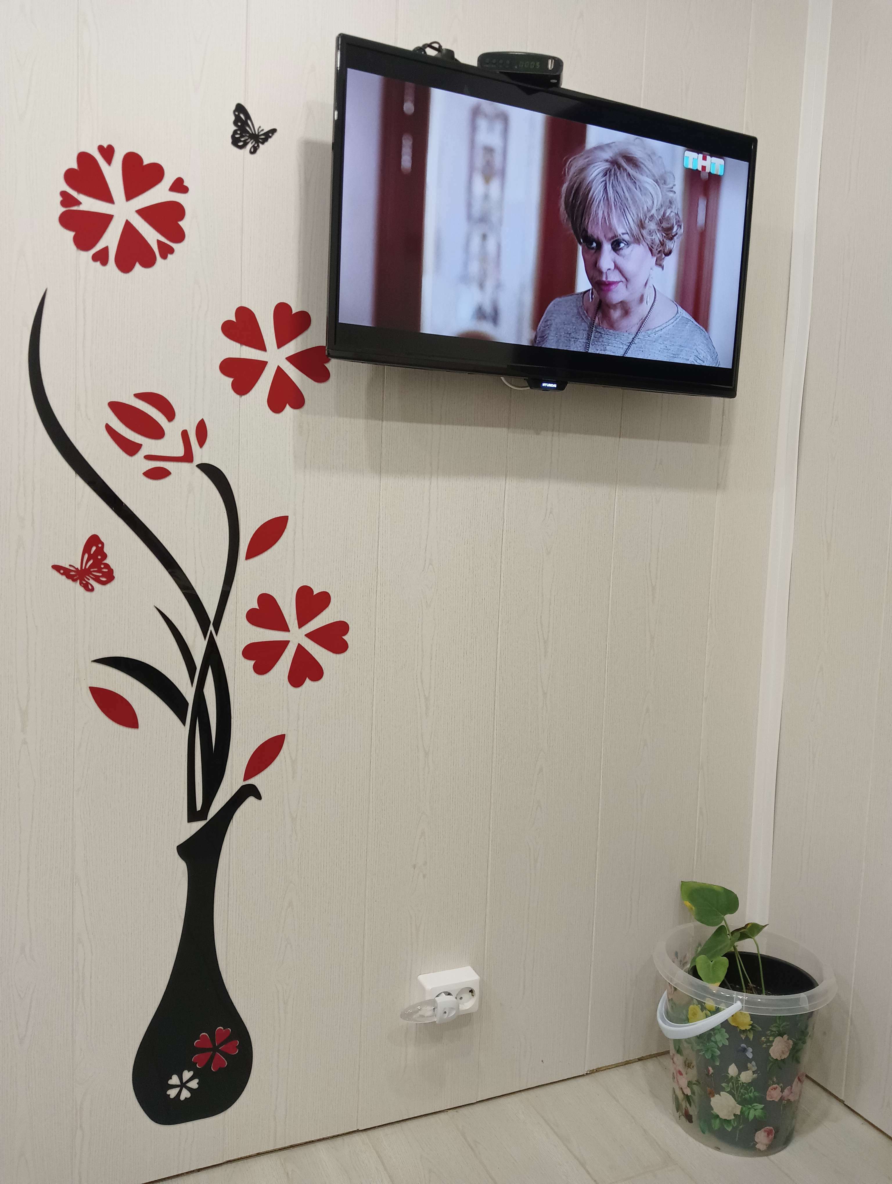 Фотография покупателя товара Наклейки интерьерные "Цветы", декор на стену, панно 150 х 58 см - Фото 1