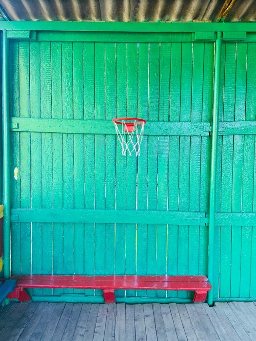 Фотография покупателя товара Корзина баскетбольная №3, d=295 мм, с упором и сеткой - Фото 1