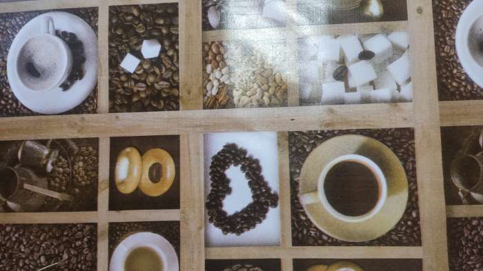 Фотография покупателя товара Клеёнка столовая на нетканой основе «Кофе», 1,25×25 м - Фото 1