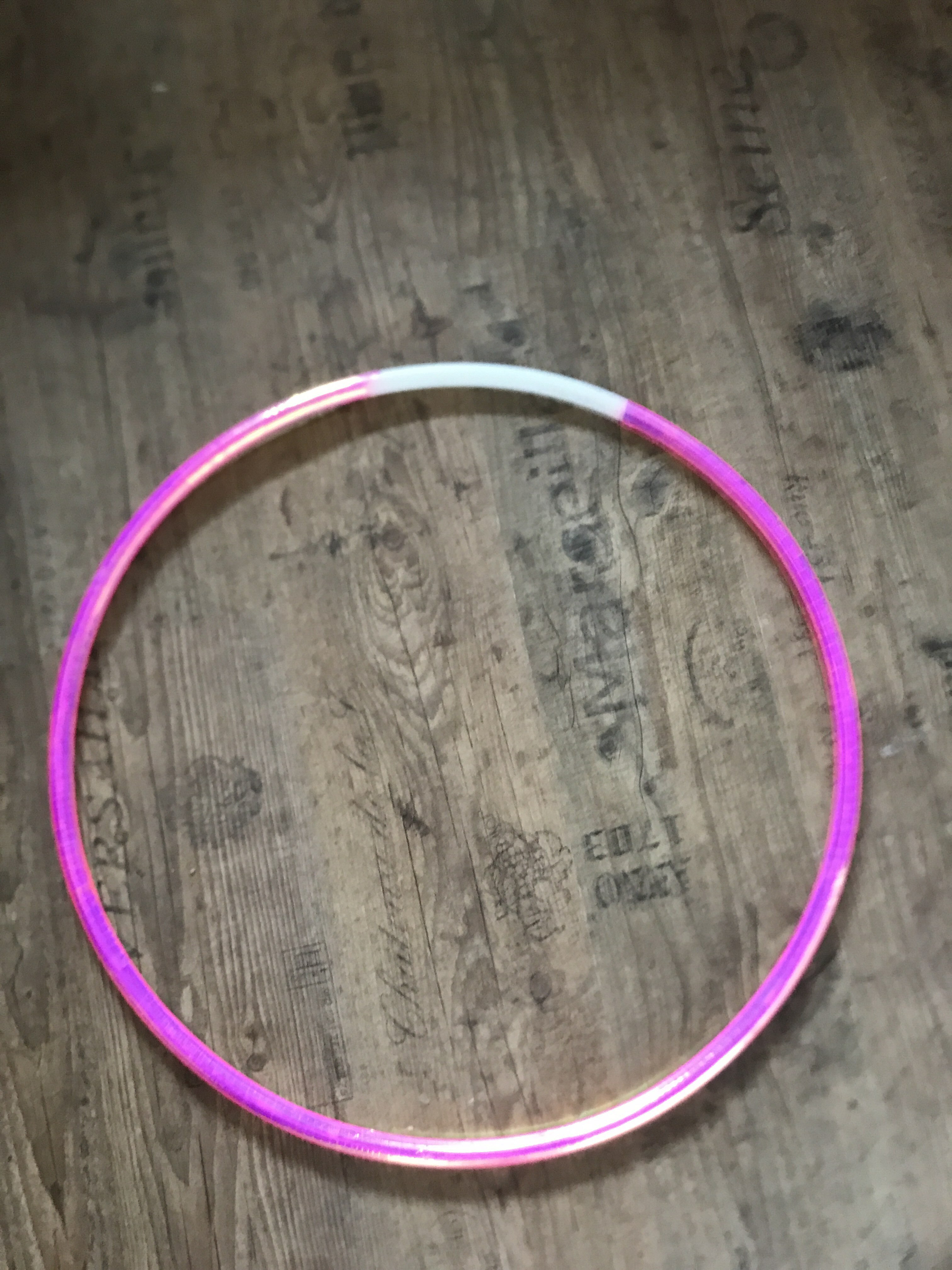 Фотография покупателя товара Обмотка для обруча с подкладкой MIRROR RAINBOW 20 мм × 14 м, цвет флуоресцентный розовый - Фото 7