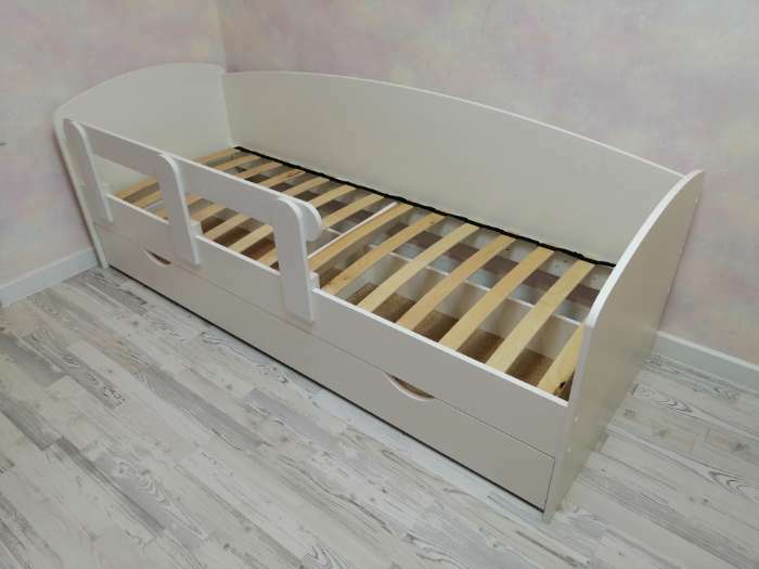 Фотография покупателя товара Кровать «Бейли», 700 × 1900 мм, с ортопедическим основанием, цвет белый