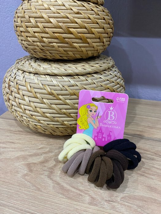 Фотография покупателя товара Резинка для волос "Махрушка" (набор 20 шт) радуга, микс - Фото 1