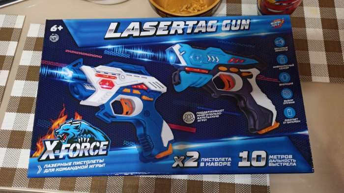 Фотография покупателя товара Лазертаг LASERTAG GUN с безопасными инфракрасными лучами, для двух игроков - Фото 1