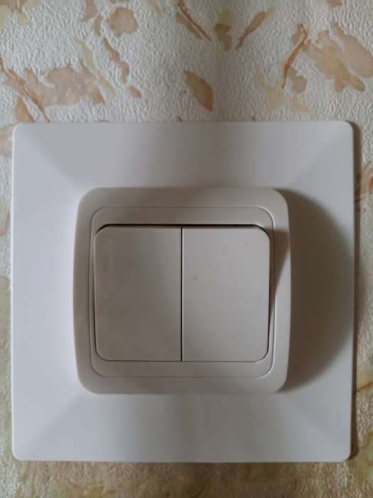 Фотография покупателя товара Выключатель Luazon Lighting "ЕКБ", 10 А, 2 клавиши, белый - Фото 1