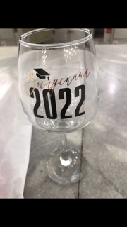 Фотография покупателя товара Бокал для вина «Выпускной 2022» 350мл - Фото 1