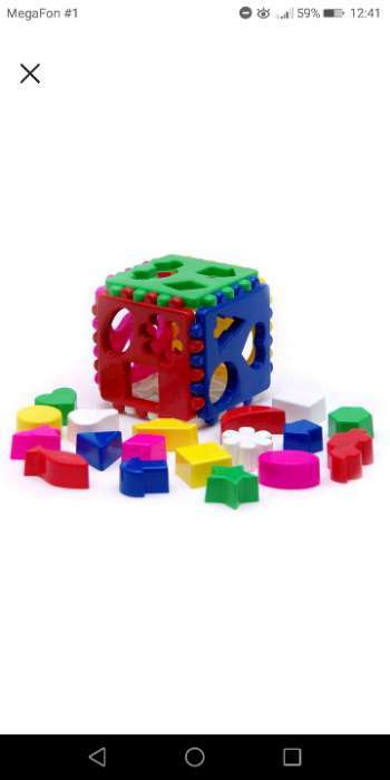 Фотография покупателя товара Кубик логический, большой, МИКС - Фото 2