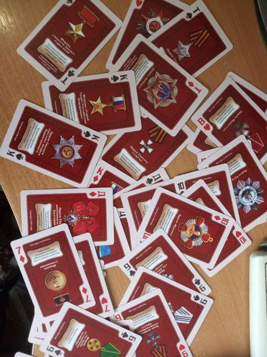 Фотография покупателя товара Карты игральные «Ордена и медали России», 36 карт, 14+ - Фото 5