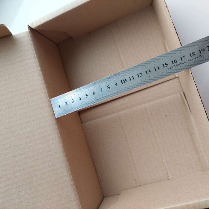 Фотография покупателя товара Коробка самосборная "Почтовая", бурая, 26 х 17 х 8 см - Фото 4
