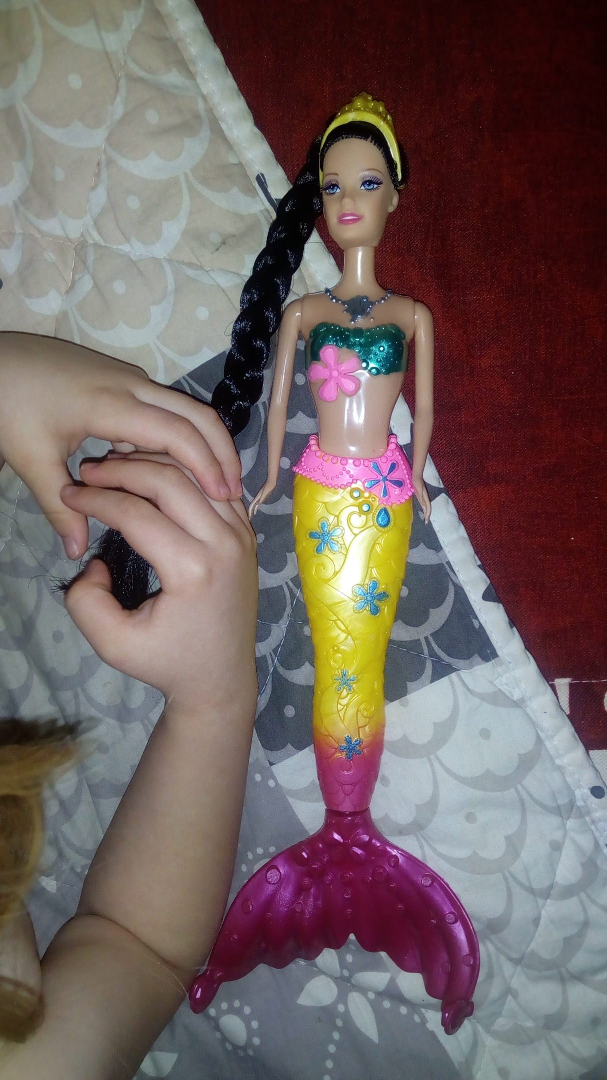 Фотография покупателя товара Кукла русалочка "Джесс" с длинными волосами и аксессуарами, МИКС