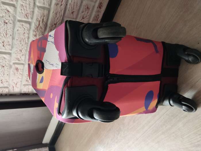 Фотография покупателя товара Чехол на чемодан 20", цвет разноцветный - Фото 1