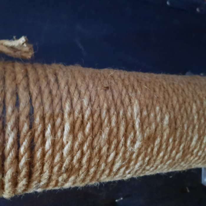 Фотография покупателя товара Канат джутовый крученый  8 мм, локоть (20 м) - Фото 2