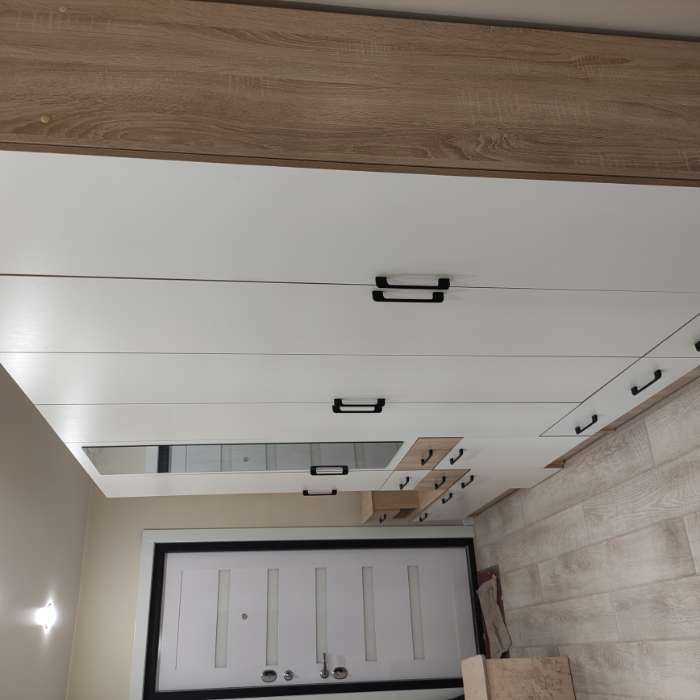 Фотография покупателя товара Шкаф двухстворчатый «Денвер», 800×380×2150 мм, Дуб сонома/Белый - Фото 13