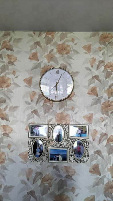 Фотография покупателя товара Часы настенные, серия: Интерьер "Эдит" d=30.5 см, золото