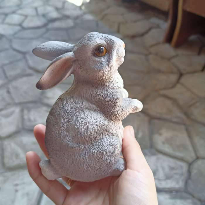 Фотография покупателя товара Садовая фигура "Кролик" 10х8х12см