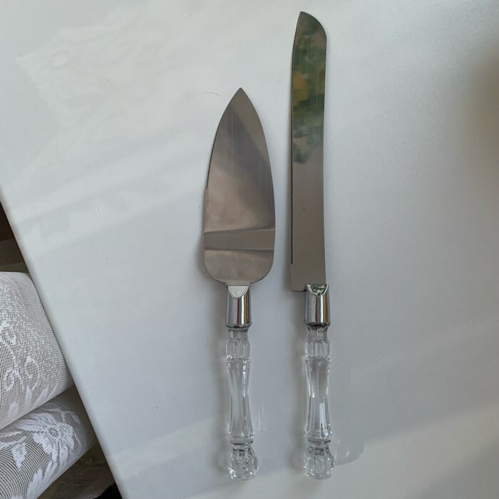 Фотография покупателя товара Набор свадебный для торта: нож и лопатка