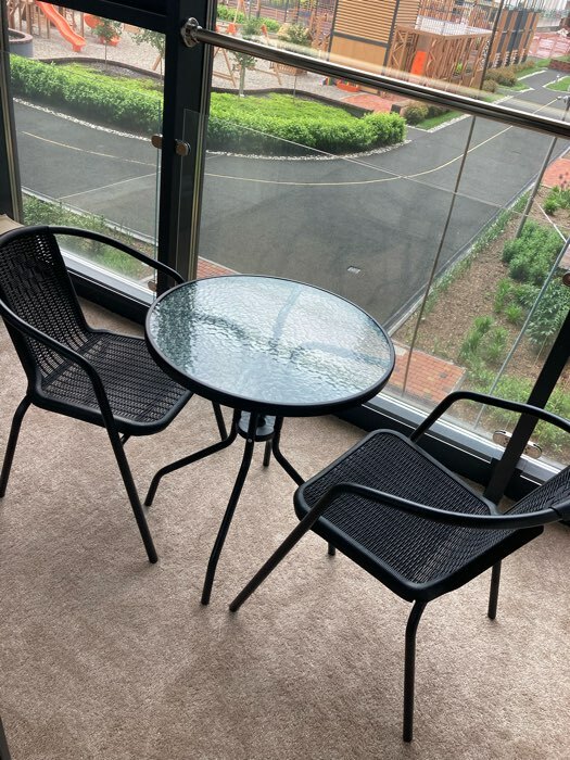 Фотография покупателя товара Набор садовой мебели: стол, 2 стула, коричневый - Фото 4