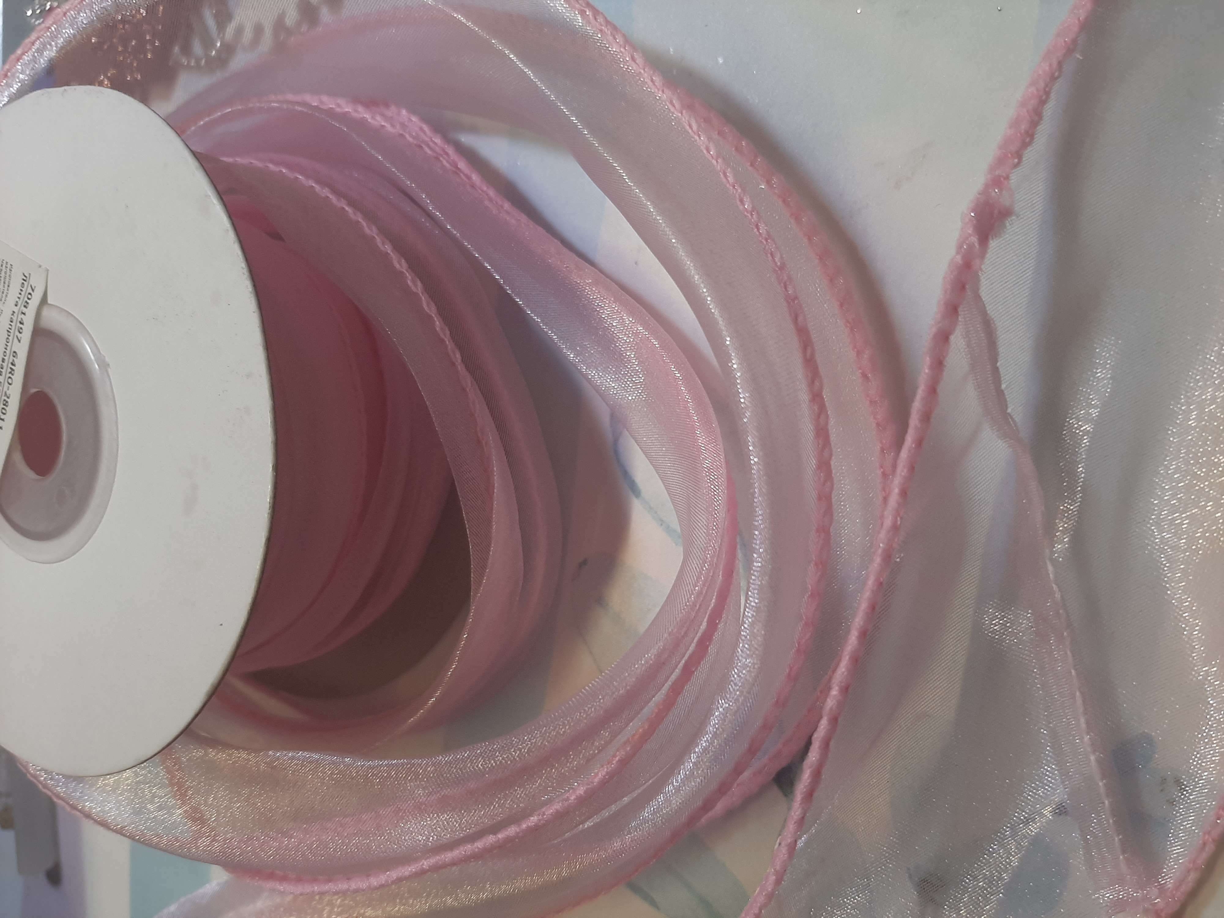 Фотография покупателя товара Лента капроновая «Волна», 50 мм, 10 ± 1 м, цвет розовый - Фото 17