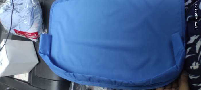 Фотография покупателя товара Столик-органайзер для детского автокресла TORSO, голубой, 35 х 50 см - Фото 8