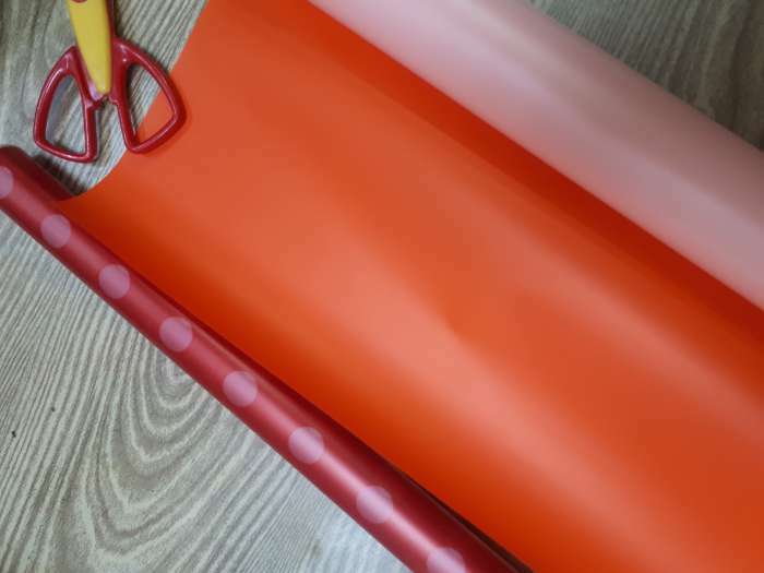 Фотография покупателя товара Пленка перламутровая, двусторонняя, розово-красный, 0,5 х 10 м - Фото 6