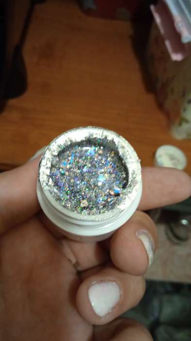 Фотография покупателя товара Гель-лак для ногтей, сияющий, 3-х фазный, 5 мл, LED/UV, цвет серебристый - Фото 5