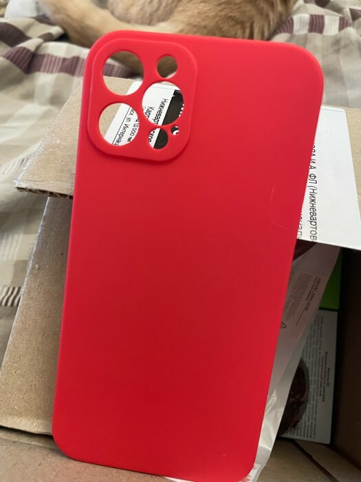 Фотография покупателя товара Чехол LuazON для телефона iPhone 12 Pro, Soft-touch силикон, красный - Фото 4
