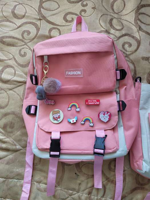 Фотография покупателя товара Рюкзак на молнии, сумка - шоппер, пенал, сумка, монетница, чёрный - Фото 8