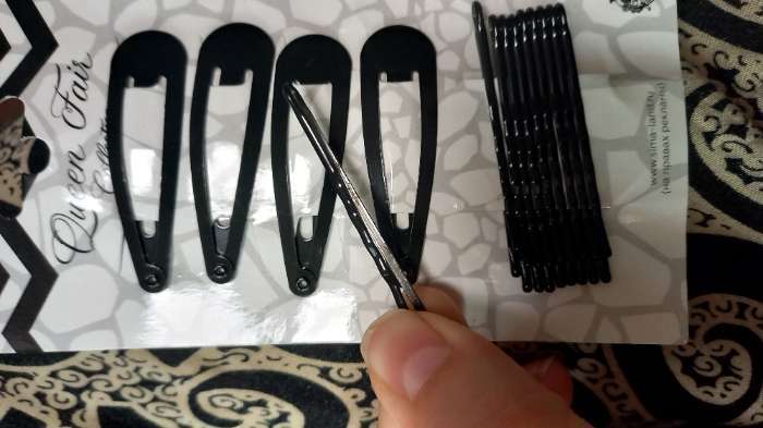 Фотография покупателя товара Невидимка для волос "Классик" (набор 14 шт) 4,5 см, чёрный