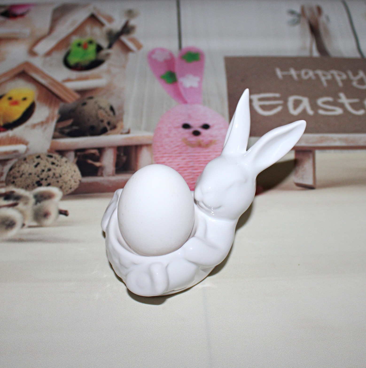 Фотография покупателя товара Подставка для яиц Доляна «Зайка», 12,5×8×9,5 см - Фото 8
