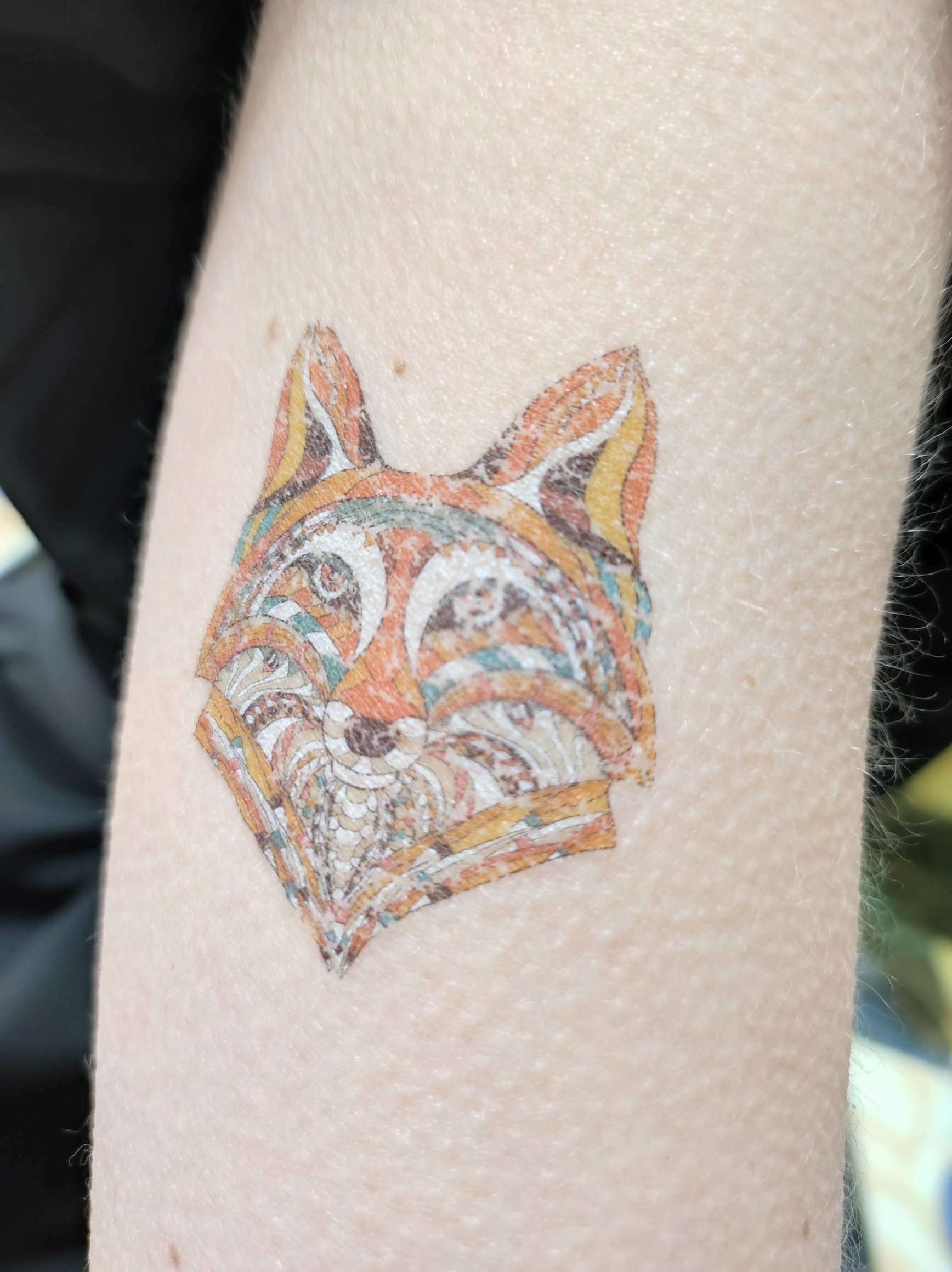 Фотография покупателя товара Татуировка на тело "Морда лисы" 5,3х6,3 см - Фото 1