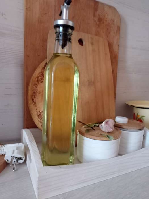 Фотография покупателя товара Бутылка стеклянная для соусов и масла Доляна «Классик», 500 мл, 5,5×30 см - Фото 6