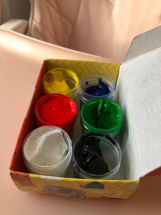 Фотография покупателя товара Краски пальчиковые набор 6 цветов x 20 мл Calligrata, для детей от 1 года - Фото 18