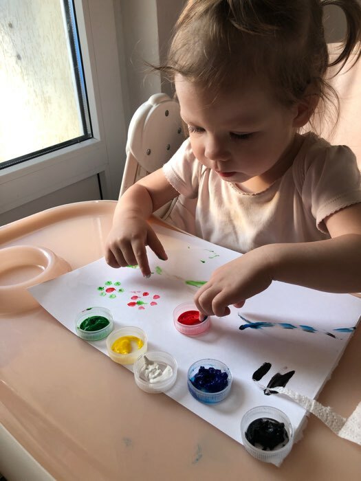 Фотография покупателя товара Краски пальчиковые набор 6 цветов x 20 мл Calligrata, для детей от 1 года - Фото 20