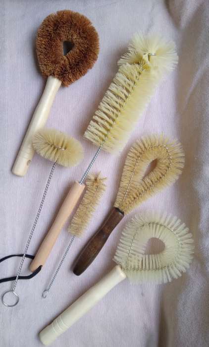 Фотография покупателя товара Ёршик для банок Доляна, 25.5×5.5 см, натуральная щетина - Фото 1