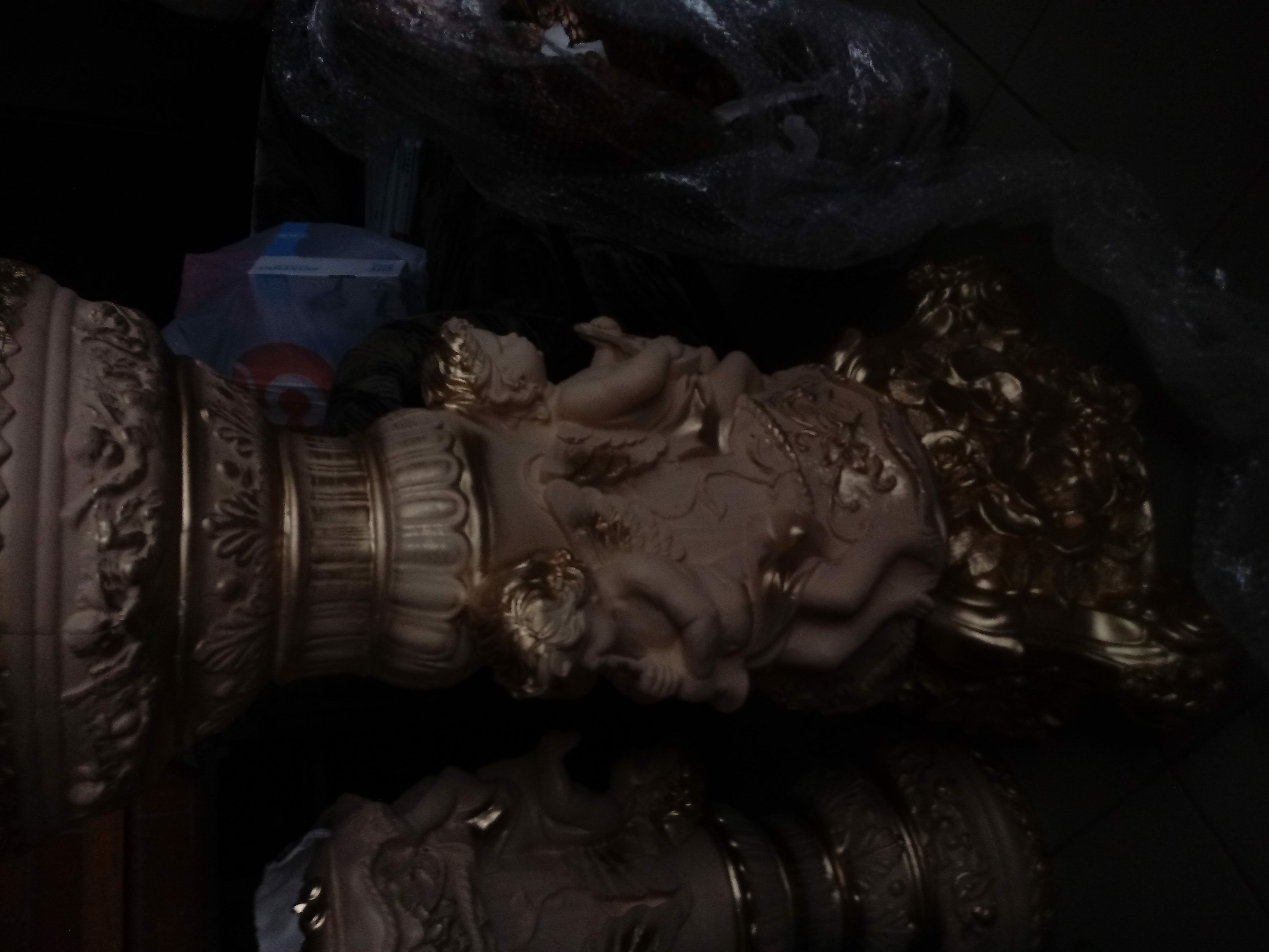 Фотография покупателя товара Колонна "Три ангела" слоновая кость, 49х46х88 см - Фото 2