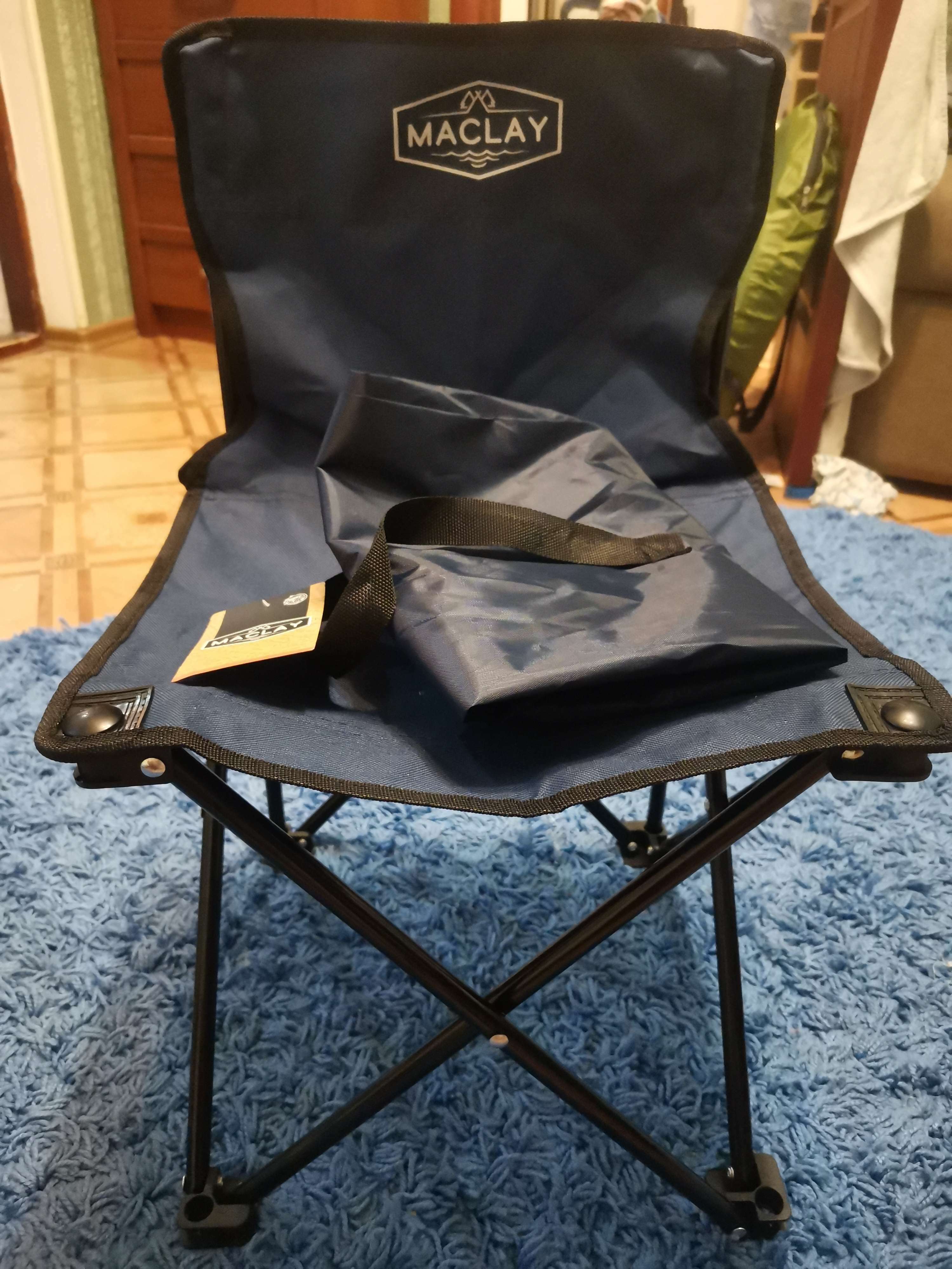 Фотография покупателя товара Кресло туристическое, складное, р. 35 х 35 х 56 см, до 80 кг, цвет синий
