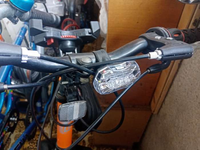 Фотография покупателя товара Фонарь велосипедный Dream Bike JY-6090F, передний, 5 диодов, 3 режима - Фото 1