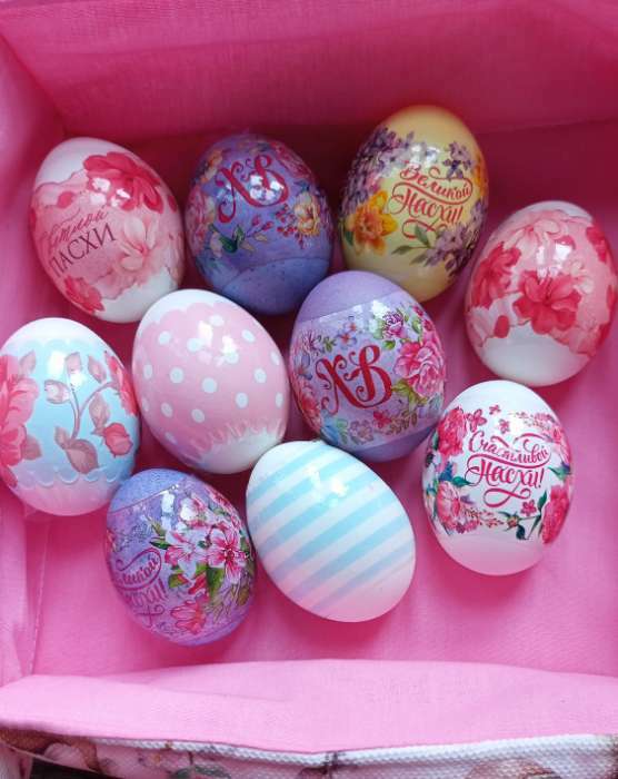 Фотография покупателя товара Термонаклейки на 7 яиц «Цветы», 7,3 х 34,2 см - Фото 1