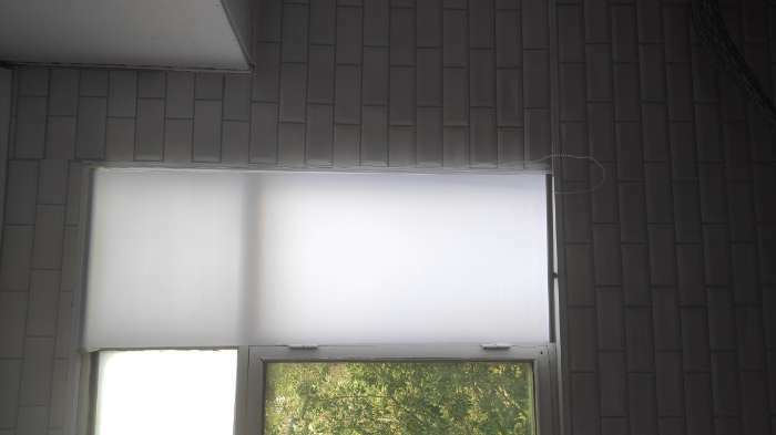 Фотография покупателя товара Штора рулонная «Механика», 50×180 см (с учётом креплений 3,5 см), цвет белый - Фото 12