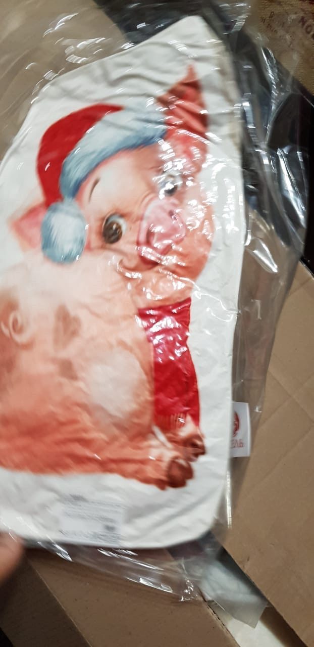 Фотография покупателя товара Подушка "Этель" С Новым годом 46х30 см, велюр, 100% п/э - Фото 1