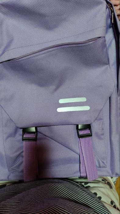 Фотография покупателя товара Рюкзак школьный NAZAMOK, 40х28х13 см, цвет сиреневый - Фото 5