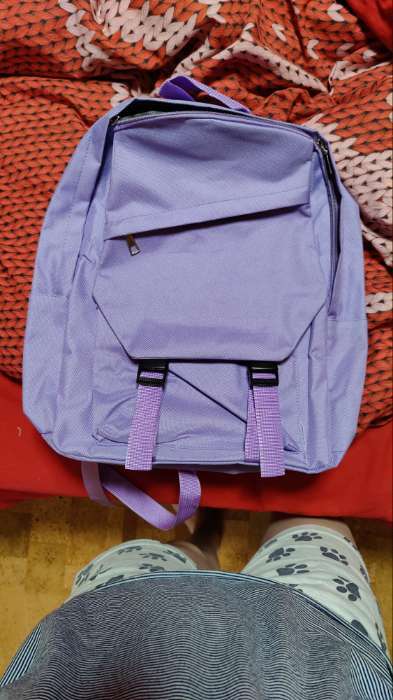Фотография покупателя товара Рюкзак NAZAMOK, 40х28х13 см, цвет сиреневый - Фото 7